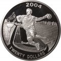 Либерия 20 долларов 2004 год - Олимпиада. Гандбол