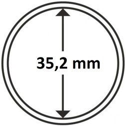Капсула для хранения монет диаметром 35,2 мм (Германия)