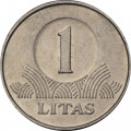 Литва 1 лит 2008 год 
