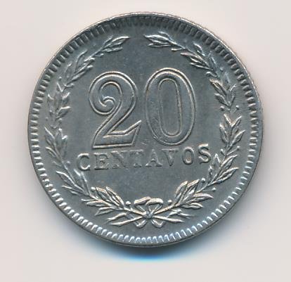 Аргентина 20 сентаво 1930 год