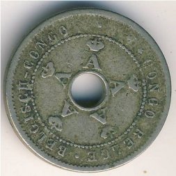 Бельгийское Конго 5 сантимов 1910 год