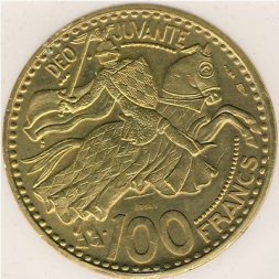 Монако 100 франков 1950 год
