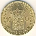 Нидерланды 10 гульденов 1932 год