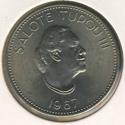 Тонга 20 сенити 1967 год
