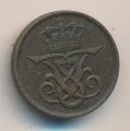 Дания 1 эре 1910 год - Король Фредерик VIII