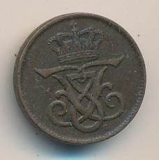 Дания 1 эре 1910 год - Король Фредерик VIII