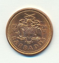 Барбадос 1 цент 1996 год