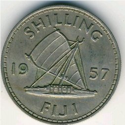 Фиджи 1 шиллинг 1957 год