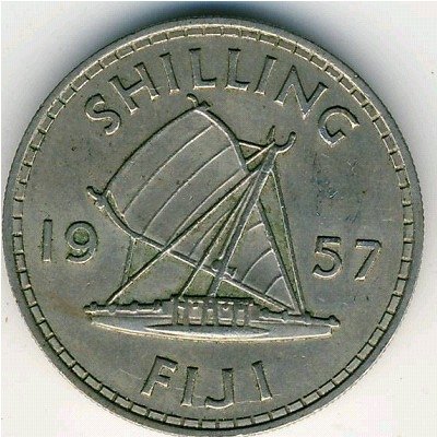 Фиджи 1 шиллинг 1957 год