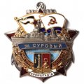 Знак Участник обороны Кронштадта. ЭМ &quot;Суровый&quot; 1941-1945