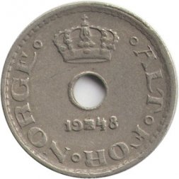 Норвегия 10 эре 1948 год