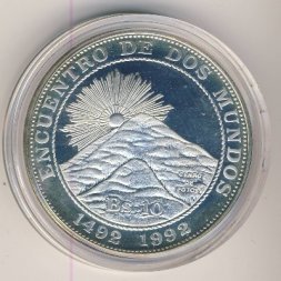Боливия 10 боливиано 1991 год