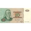 Финляндия 10 марок 1980 год - VF-XF