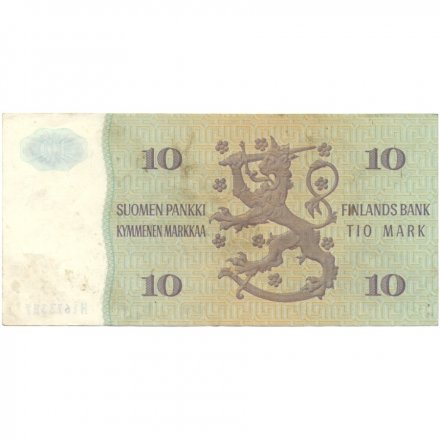 Финляндия 10 марок 1980 год - VF-XF