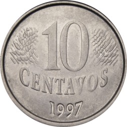 Бразилия 10 сентаво 1997 год - Фигура Республики