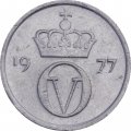 Норвегия 10 эре 1977 год - Король Улаф V