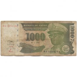 Заир 1000 новых заиров 1995 год - F