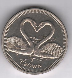Остров Мэн 1 крона 2007 год