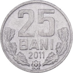 Молдавия 25 бани 2011 год UNC