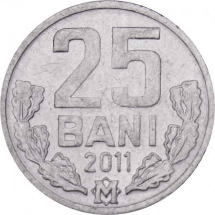 Молдавия 25 бани 2011 год UNC