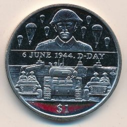 Виргинские острова 1 доллар 2004 год