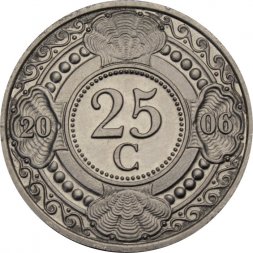 Антильские острова 25 центов 2006 год