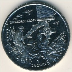 Остров Мэн 1 крона 2005 год