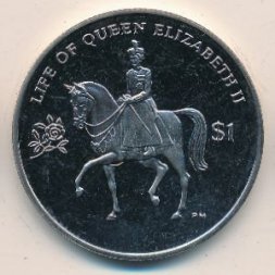 Виргинские острова 1 доллар 2012 год