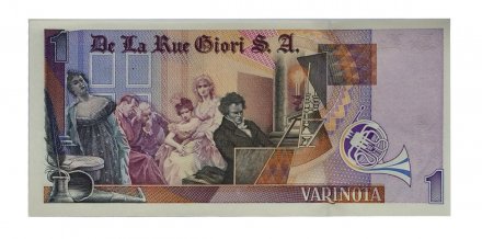 Великобритания тестовая банкнота DE LA RUE 1 SPECIMEN - Бетховен