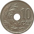 Бельгия 10 сантимов 1922 год BELGIE