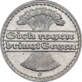 Веймарская республика 50 пфеннигов 1922 год (Е)