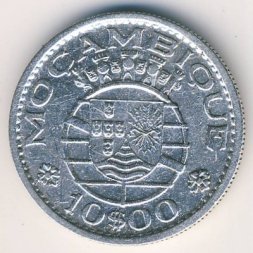 Мозамбик 10 эскудо 1955 год