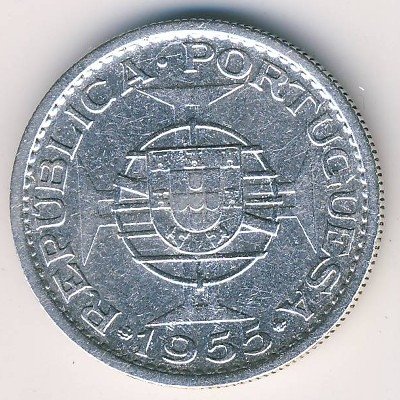 Мозамбик 10 эскудо 1955 год