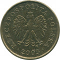 Польша 2 гроша 2005 год