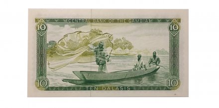 Гамбия 10 даласи 1987 год - UNC