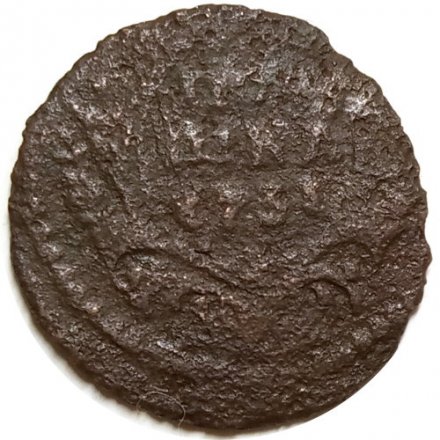 Полушка 1731 год Анна Иоанновна (1730 - 1740) - G