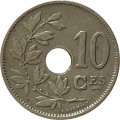 Бельгия 10 сантимов 1921 год ROYAUME DE BELGIQUE