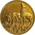 Польша 2 злотых 1999 год - Волк
