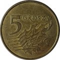 Польша 5 грошей 2003 год