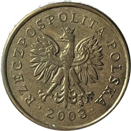 Польша 5 грошей 2003 год
