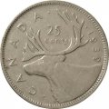 Канада 25 центов 1939 год