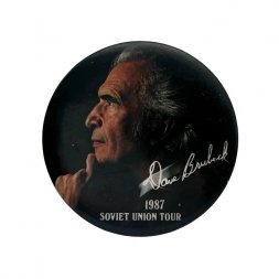 Значок Американский джазовый композитор Дэйв Брубек. Dave Brubeck. Soviet Union Tour 1987