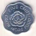 Сейшелы 5 центов 1975 год
