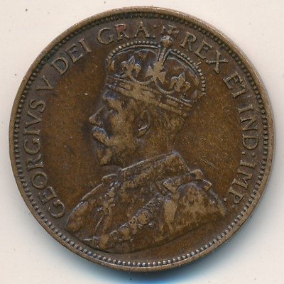 Канада 1 цент 1919 год