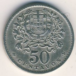Португалия 50 сентаво 1938 год