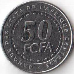 Центральная Африка 50 франков 2003 год
