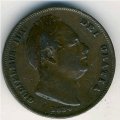 Великобритания 1 фартинг 1834 год