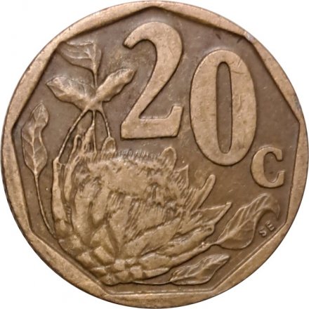 ЮАР 20 центов 1997 год