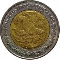 Мексика 1 песо 2004 год - Хохлатый сокол