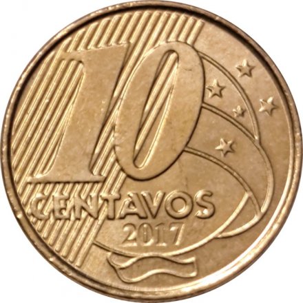 Бразилия 10 сентаво 2017 год